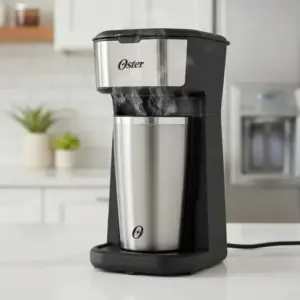 Cafeteira Oster 2Day Inox 2 em 1 com Copo Térmico