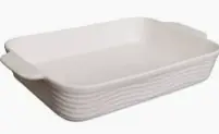 Travessa Retangular de Cerâmica Sandy – 36 cm